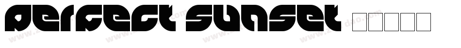 perfect sunset字体转换